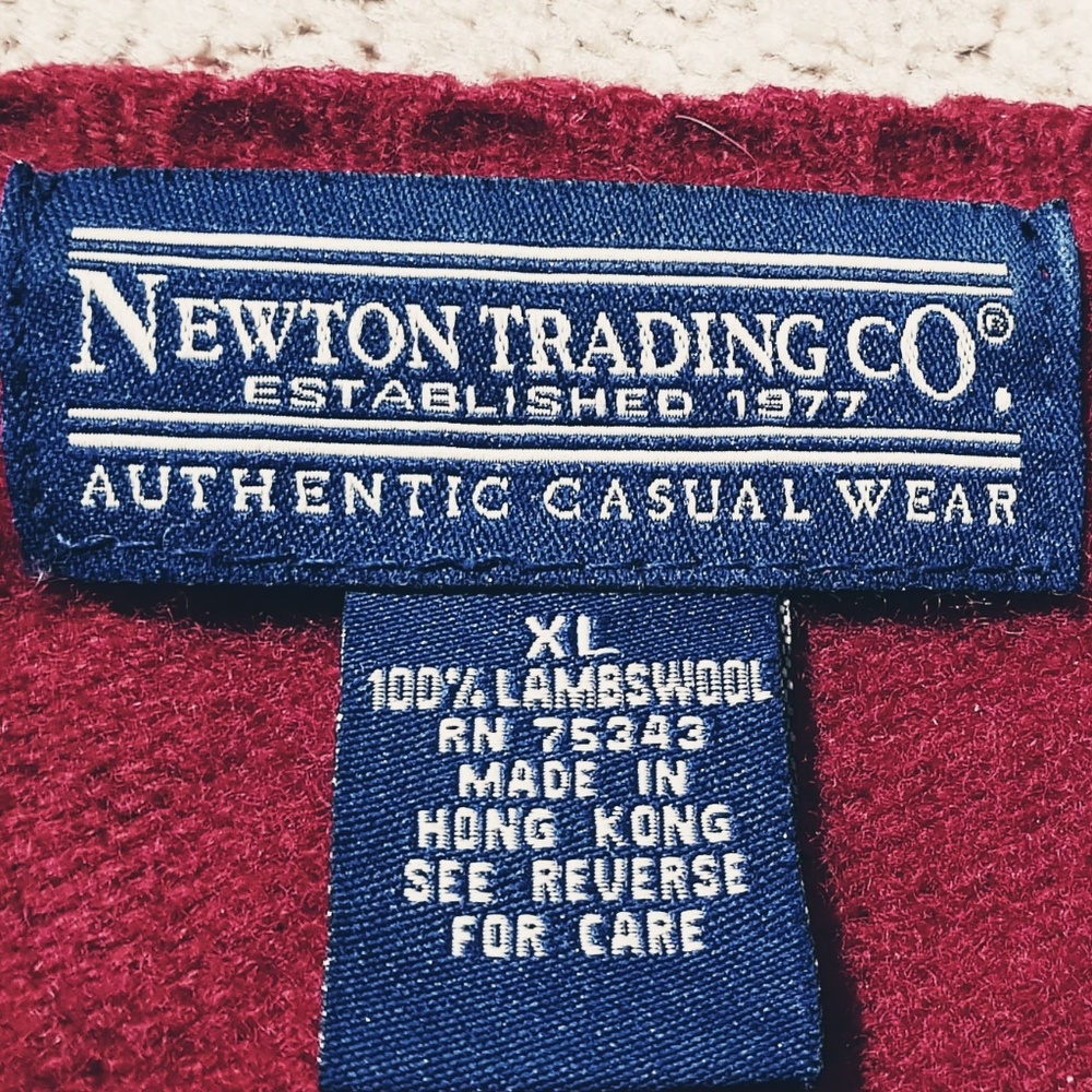 Newton Trading  100% Wool Sweater Cardigan - Picture 6 of 8